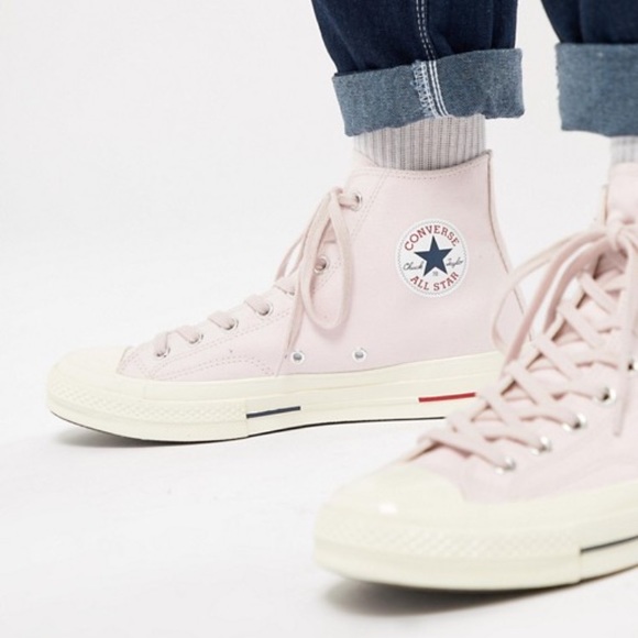 converse chuck 70 heritage court high top barely rose